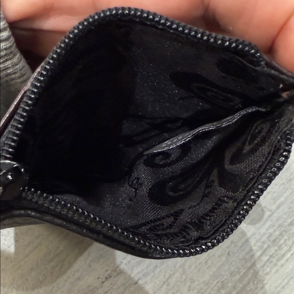 Brighton Crocodile Black and Brown Leather Card Holder Lipstick Case Set - Picture 8 of 8